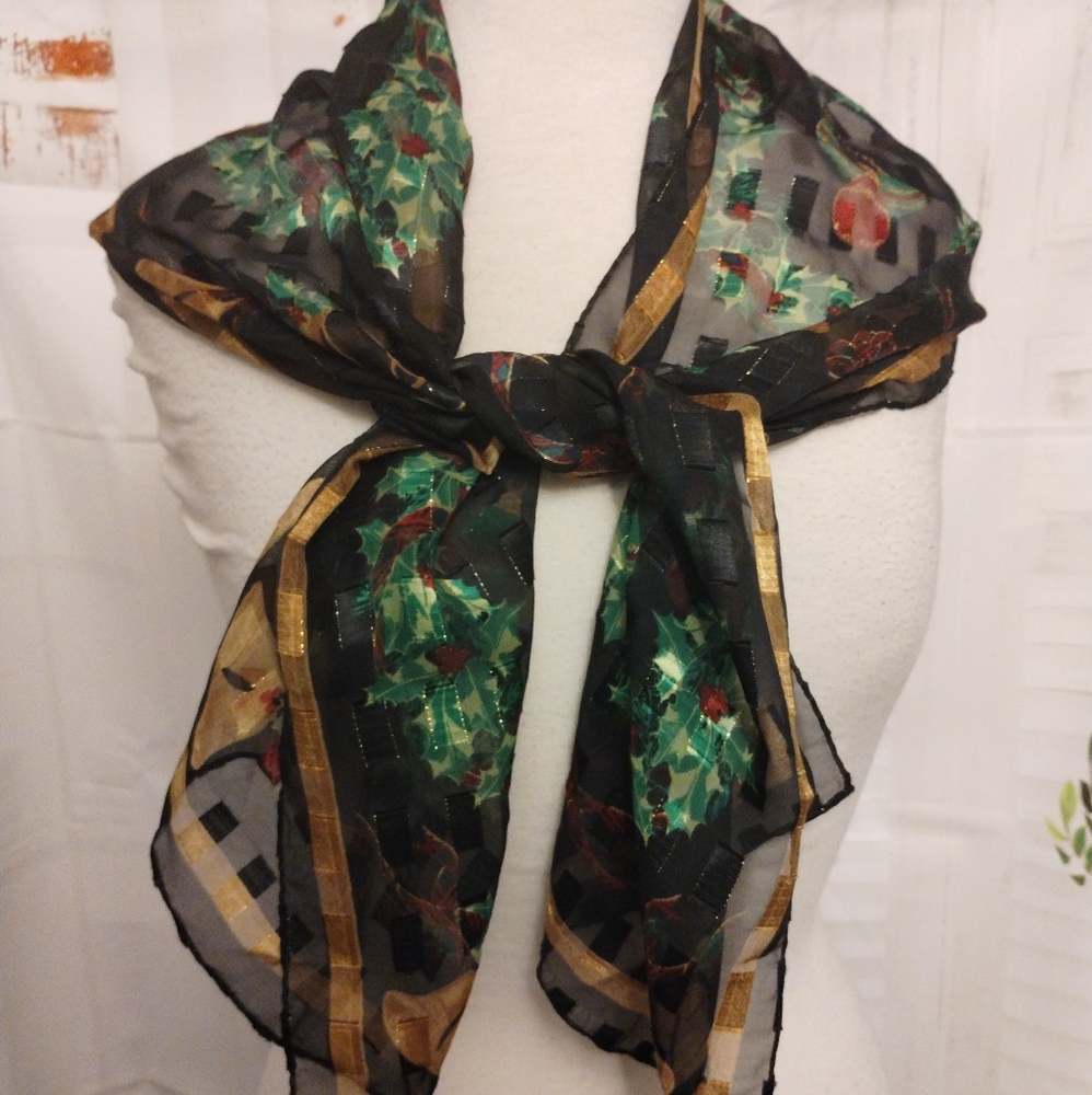 Vintage Christmas Scarf
